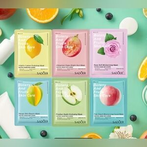 Set Of 4 Sadoer Botany and Fruits Skin Care Mask Collection